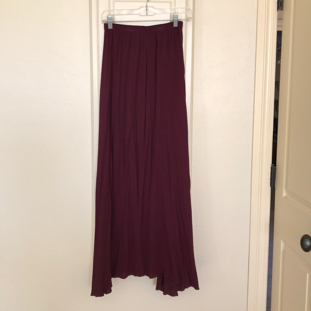 Gorgeous burgundy maxi skirt